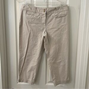 Ann Taylor Loft Capri Pant - Tan.  Womens: 10P.